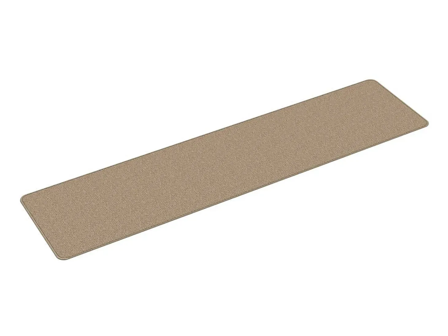 Alfombra de pasillo con aspecto de sisal color arena 50x200 cm ES762236