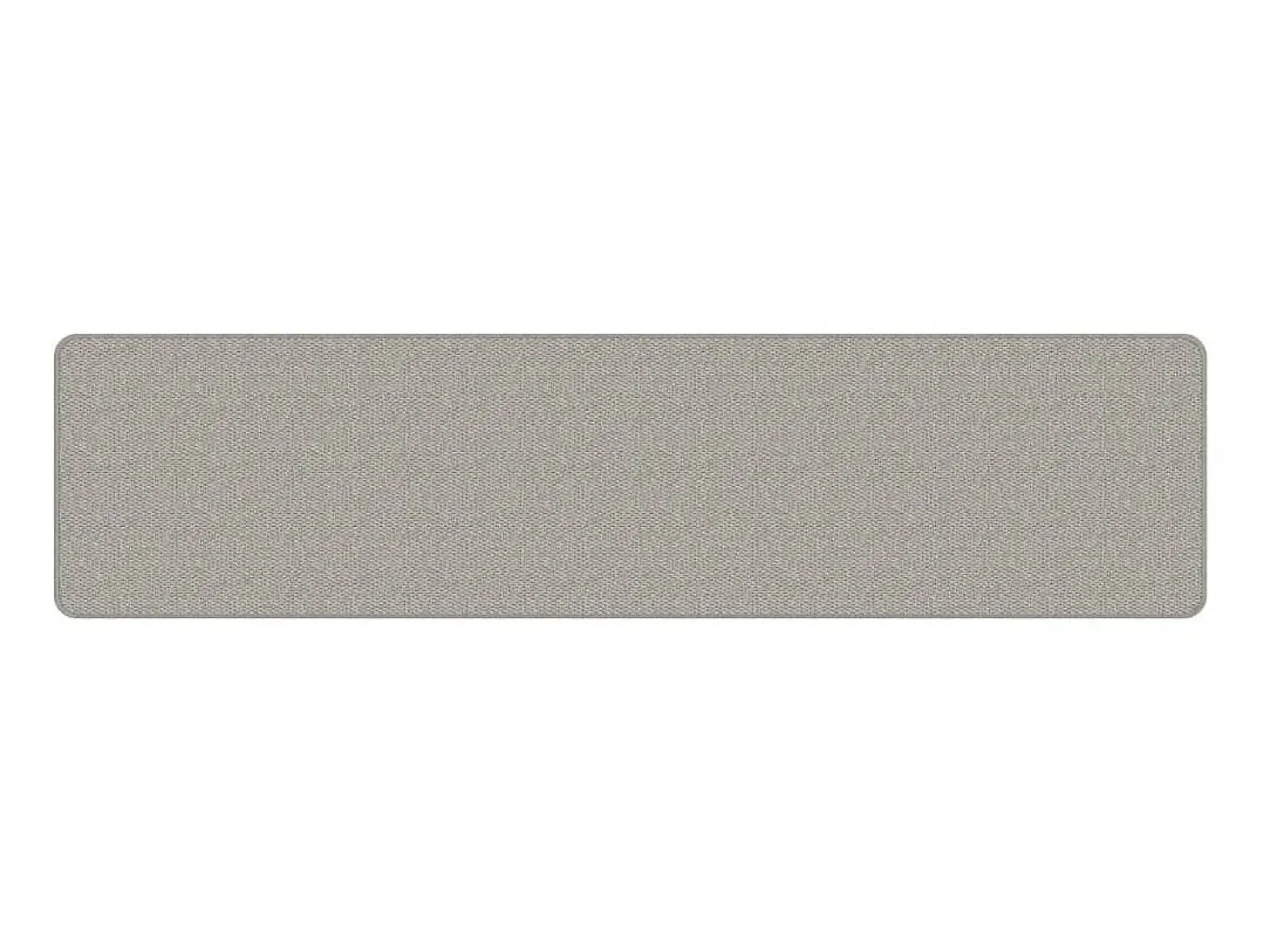 Alfombra de pasillo con aspecto de sisal gris taupe 50x200 cm ES556818