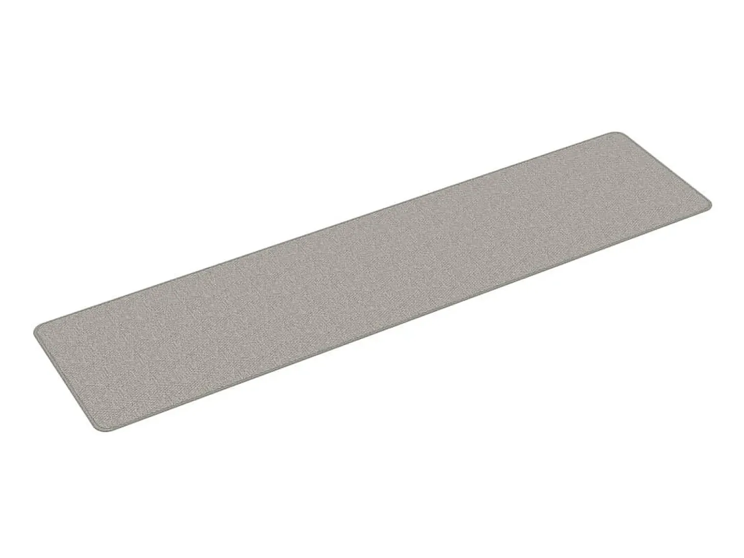 Alfombra de pasillo con aspecto de sisal gris taupe 50x200 cm ES556818