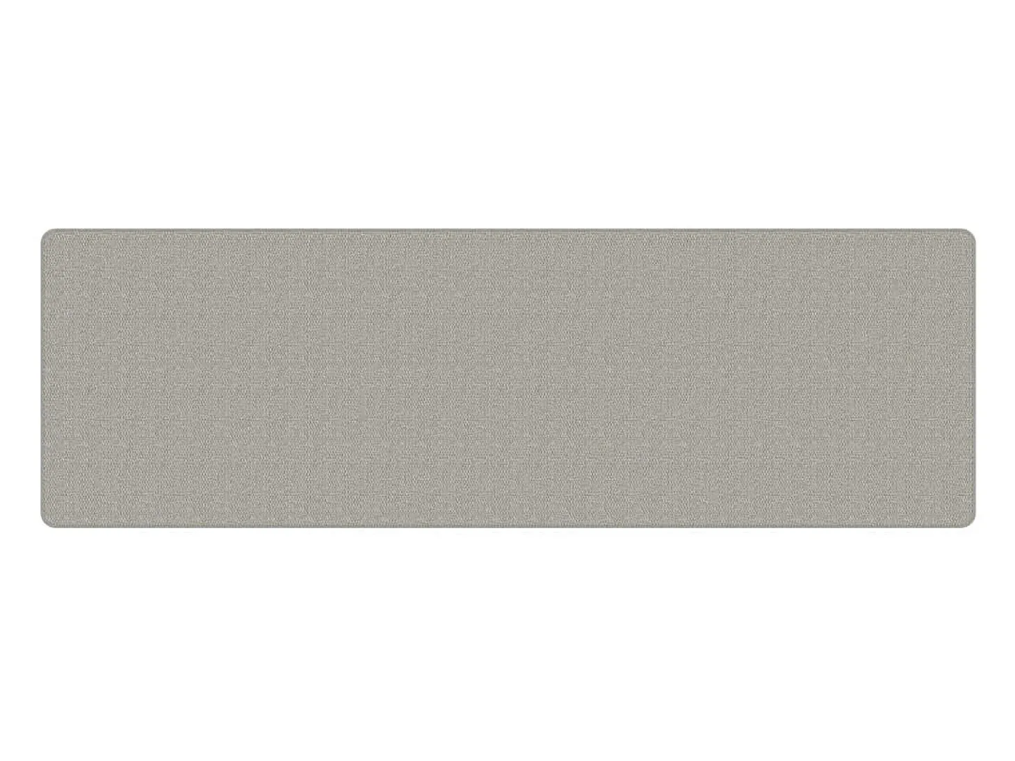 Alfombra de pasillo con aspecto de sisal gris taupe 80x250 cm
