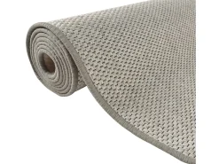 Alfombra de pasillo con aspecto de sisal gris taupe 80x400 cm ES575607