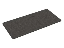 Alfombra de pasillo con aspecto sisal gris antracita 50x100 cm