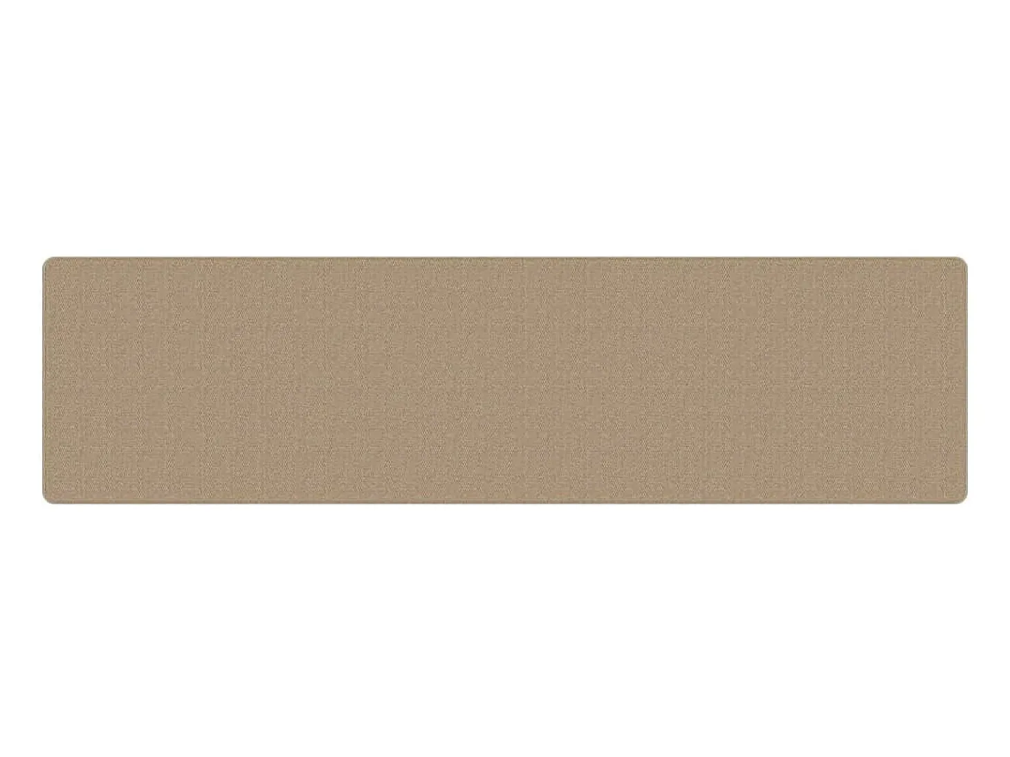 Alfombra de pasillo con aspecto de sisal color arena 80x300 cm ES437524