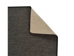 Alfombra de pasillo con aspecto sisal gris antracita 50x250 cm ES337119