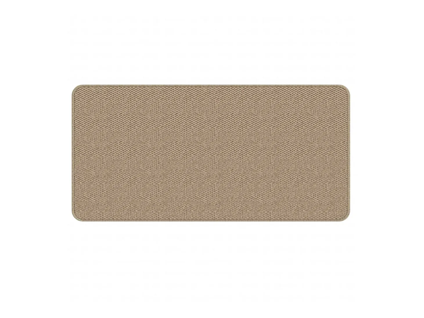 Alfombra de pasillo con aspecto de sisal color arena 50x100 cm ES757691