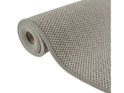 Alfombra de pasillo con aspecto de sisal plateada 80x300 cm ES115321