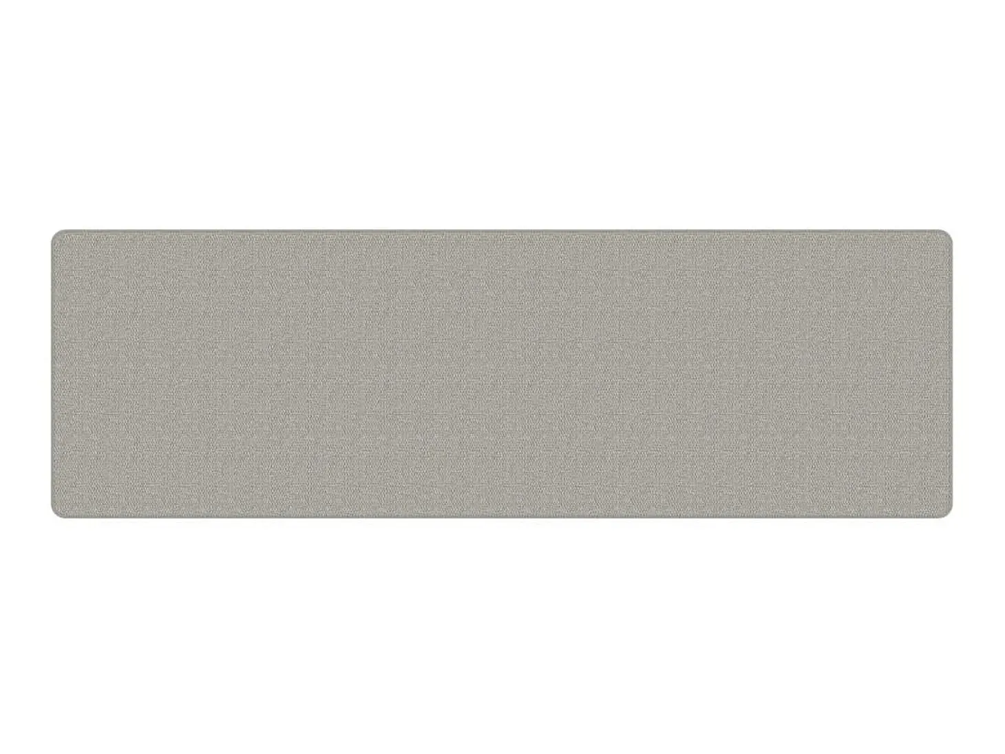 Alfombra de pasillo con aspecto de sisal gris taupe 80x250 cm ES254361