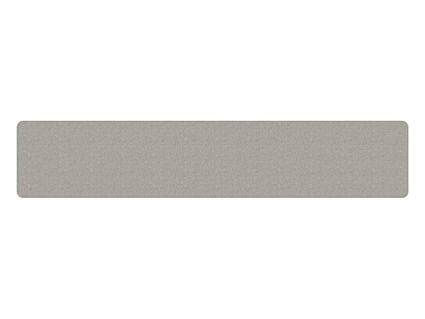 Alfombra de pasillo con aspecto de sisal gris taupe 50x250 cm