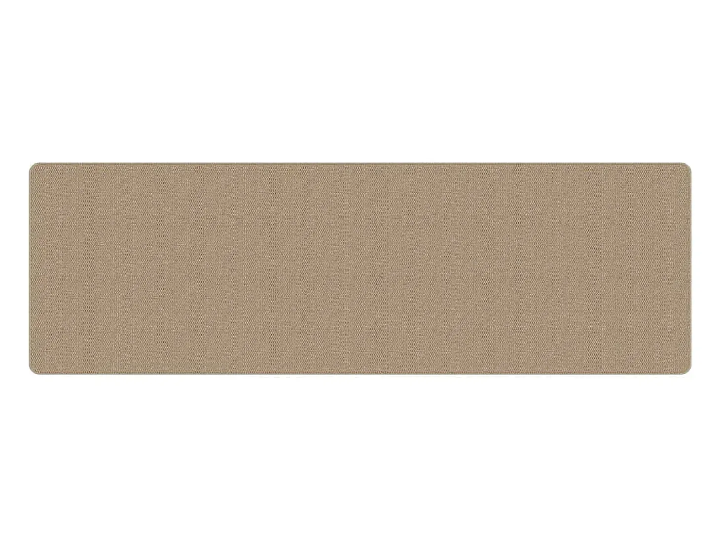 Alfombra de pasillo con aspecto de sisal color arena 80x250 cm
