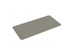 Alfombra de pasillo con aspecto de sisal plateada 50x100 cm ES313404