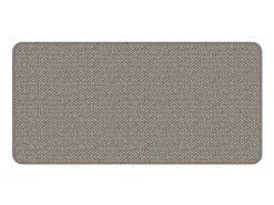 Alfombra de pasillo con aspecto de sisal plateada 50x100 cm ES313404