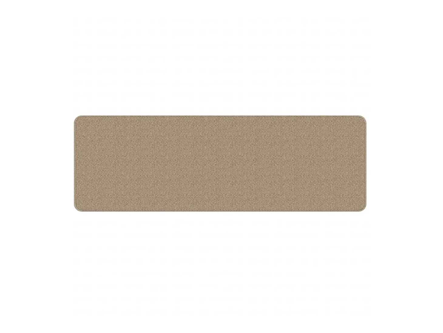 Alfombra de pasillo con aspecto de sisal color arena 50x150 cm ES989984