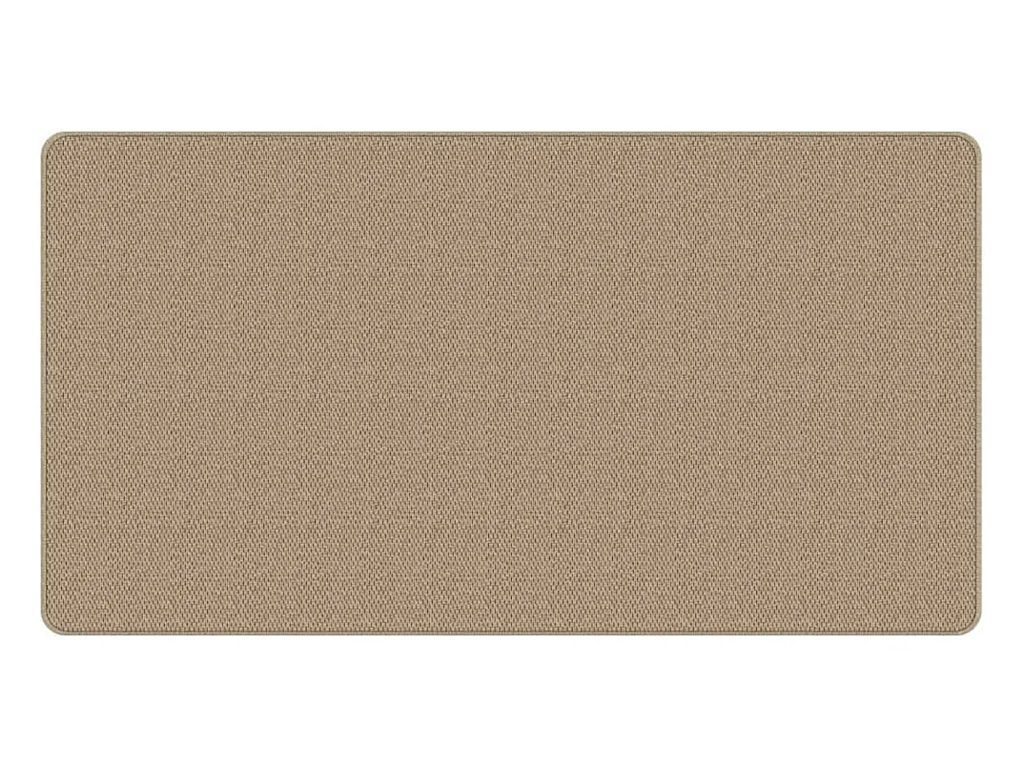 Alfombra de pasillo con aspecto de sisal color arena 80x150 cm