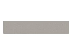 Alfombra de pasillo con aspecto de sisal gris taupe 50x250 cm ES138209