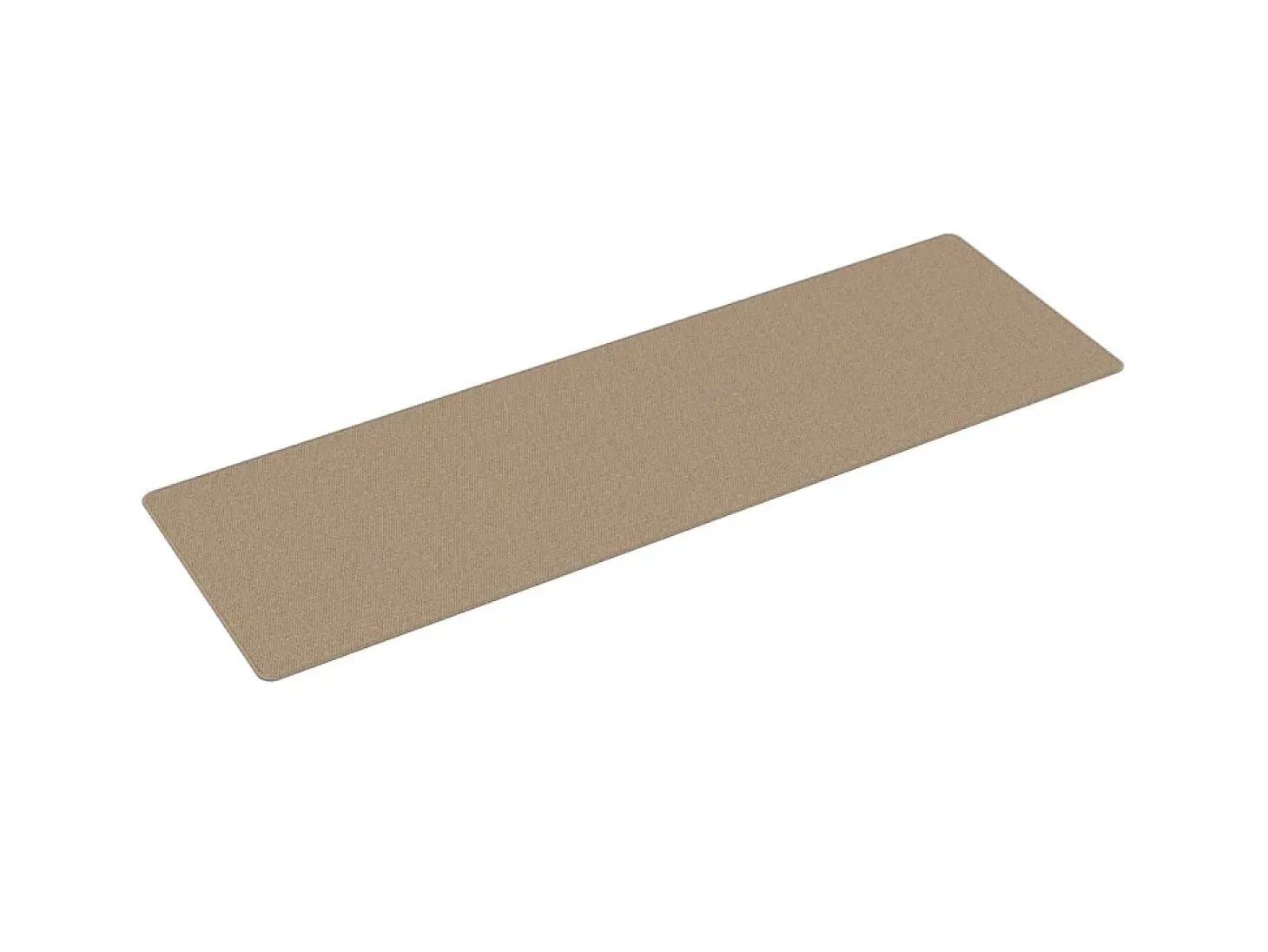 Alfombra de pasillo con aspecto de sisal color arena 80x250 cm ES511264