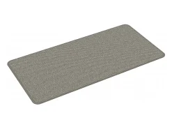 Alfombra de pasillo con aspecto de sisal plateada 50x100 cm