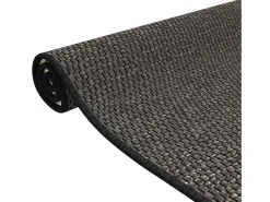 Alfombra de pasillo con aspecto sisal gris antracita 80x150 cm ES874820