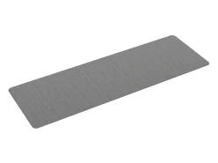 Alfombra de pasillo gris 60x180 cm ES285850