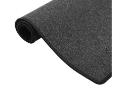 Alfombra de pasillo gris antracita 80x250 cm