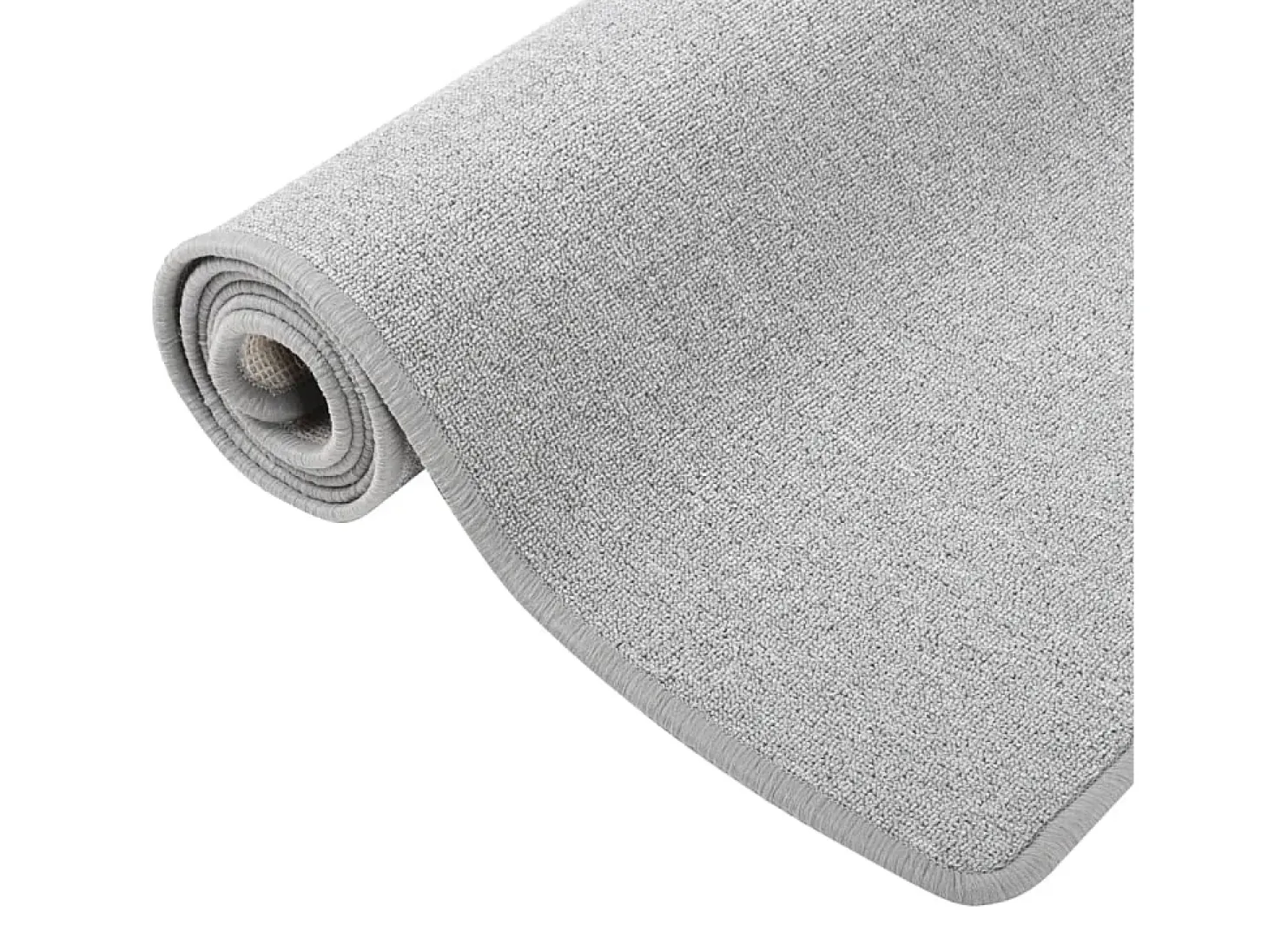 Alfombra de pasillo gris claro 50x100 cm