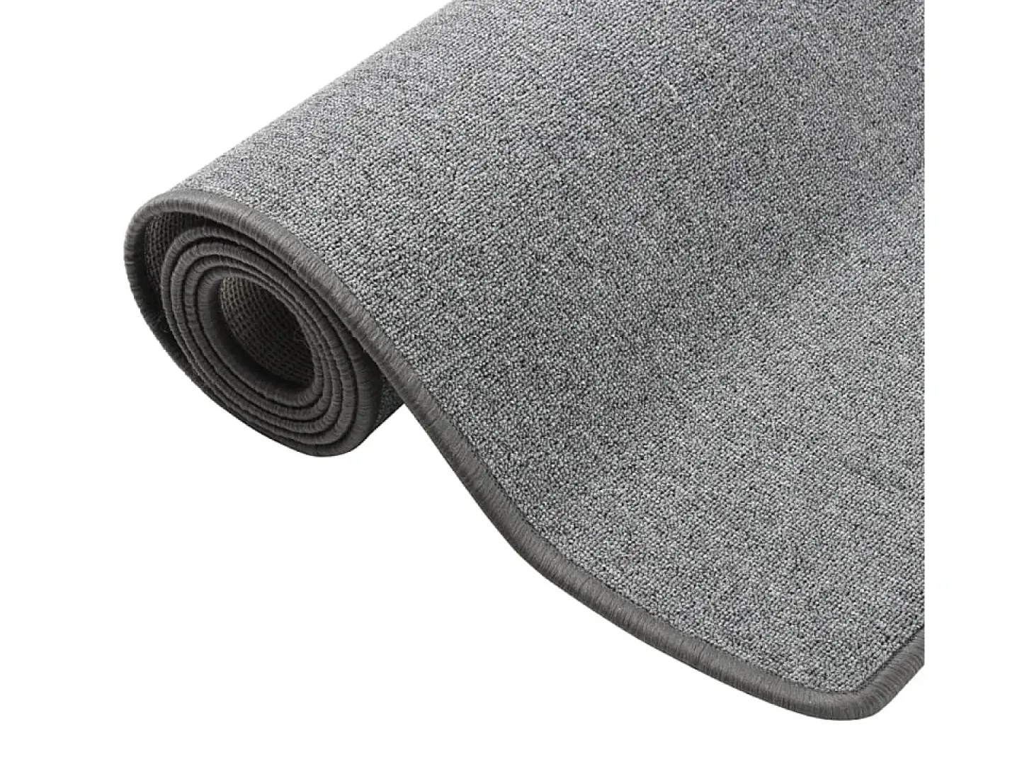Alfombra de pasillo gris oscuro 50x200 cm ES410951