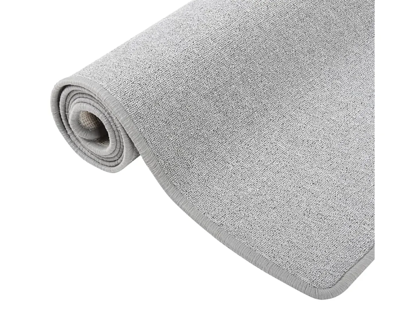 Alfombra de pasillo gris claro 50x150 cm