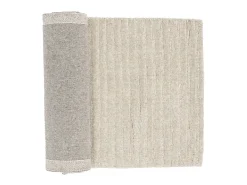 Alfombra de pasillo Milton 200x72cm color gris claro.