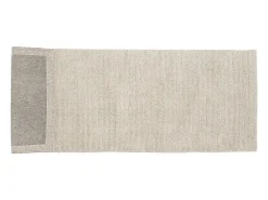 Alfombra de pasillo Milton 200x72cm color gris claro.
