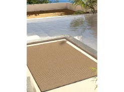 Alfombra de pasillo/exterior - natural - beige - 48 x 200 cm - NATURA