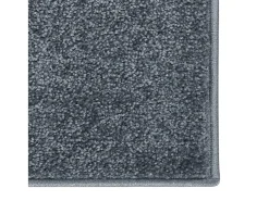 Alfombra de pelo corto gris antracita 160x230 cm