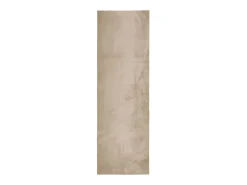 Alfombra de pelo corto HUARTE suave y lavable, color arena, 80x250 cm
