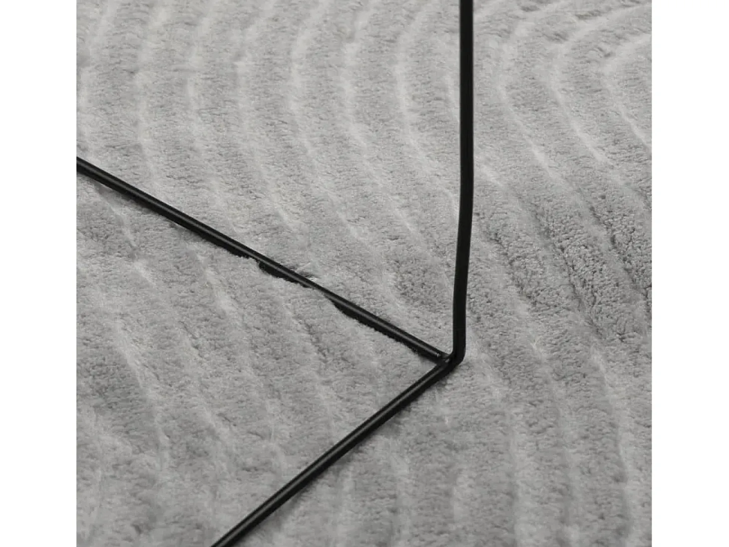 Alfombra de pelo corto IZA estilo escandinavo gris 140x200 cm