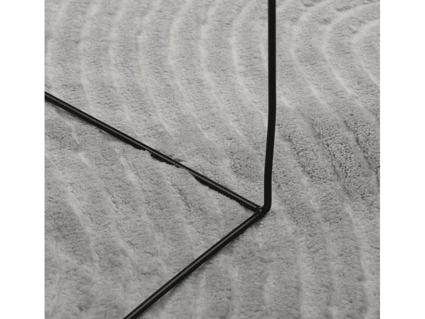 Alfombra de pelo corto IZA estilo escandinavo gris Ø 120 cm
