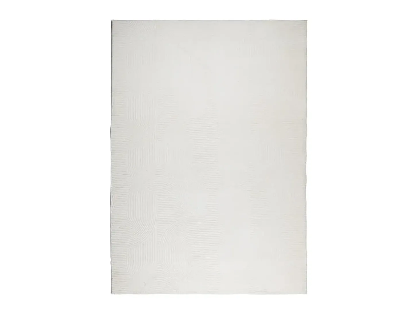 Alfombra de pelo corto look escandinavo IZA crema 200x280 cm ES78788