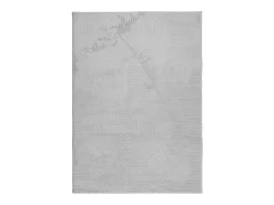 Alfombra de pelo corto look escandinavo IZA gris 240x340 cm ES31067