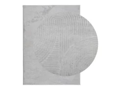Alfombra de pelo corto look escandinavo IZA gris 200x280 cm ES68517
