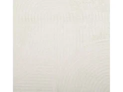 Alfombra de pelo corto look escandinavo IZA crema Ø 80 cm