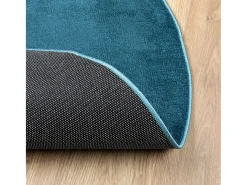 Alfombra de pelo corto OVIEDO turquesa Ø 200 cm