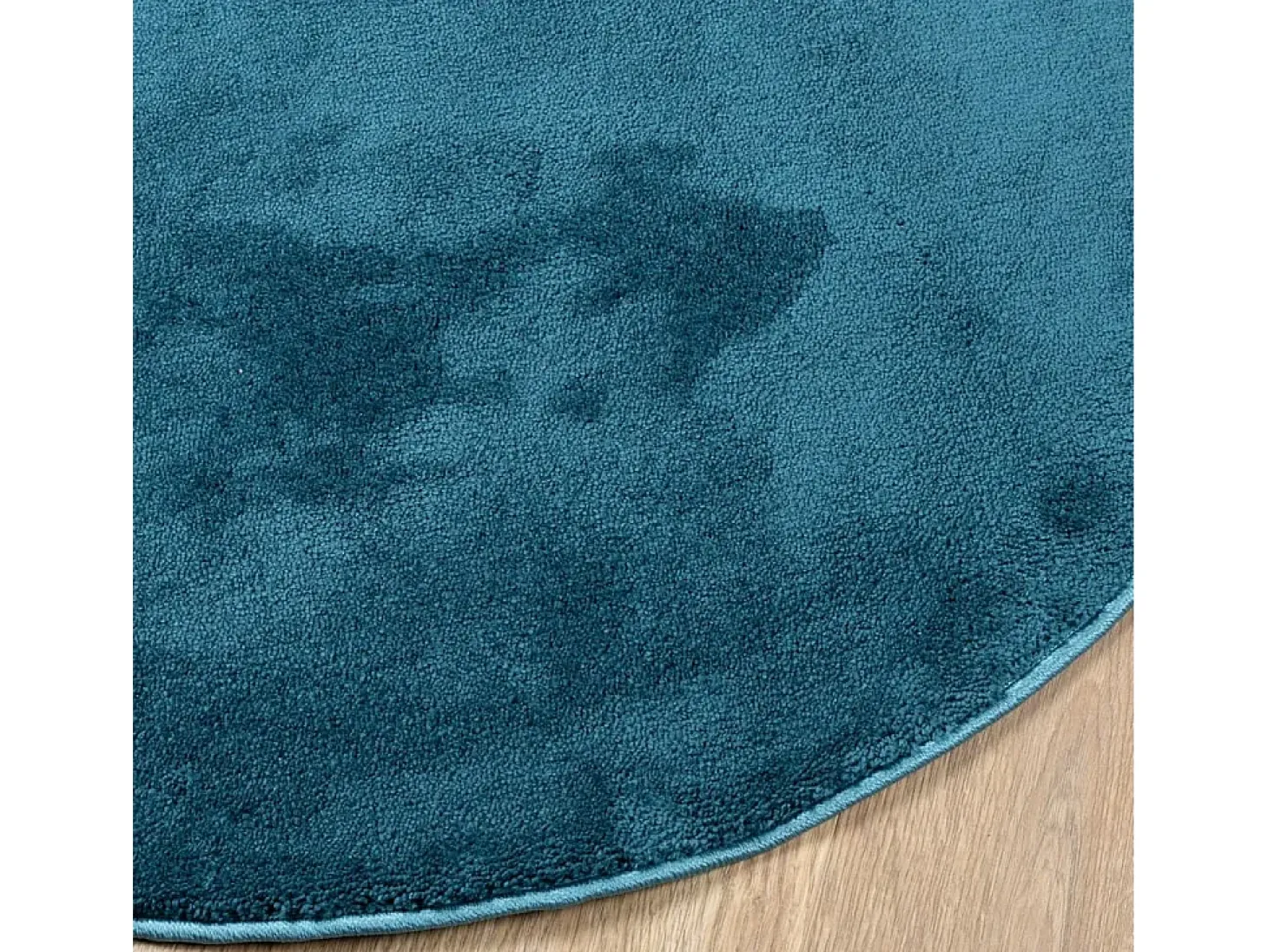Alfombra de pelo corto OVIEDO turquesa Ø 160 cm