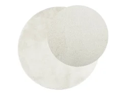Alfombra de pelo corto OVIEDO crema Ø 120 cm
