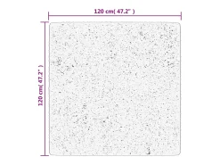 Alfombra de pelo corto OVIEDO beige 120x120 cm