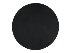 Alfombra de pelo corto OVIEDO negro Ø 200 cm