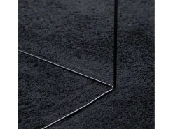 Alfombra de pelo corto OVIEDO negro Ø 200 cm