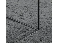 Alfombra de pelo corto OVIEDO gris antracita Ø 200 cm