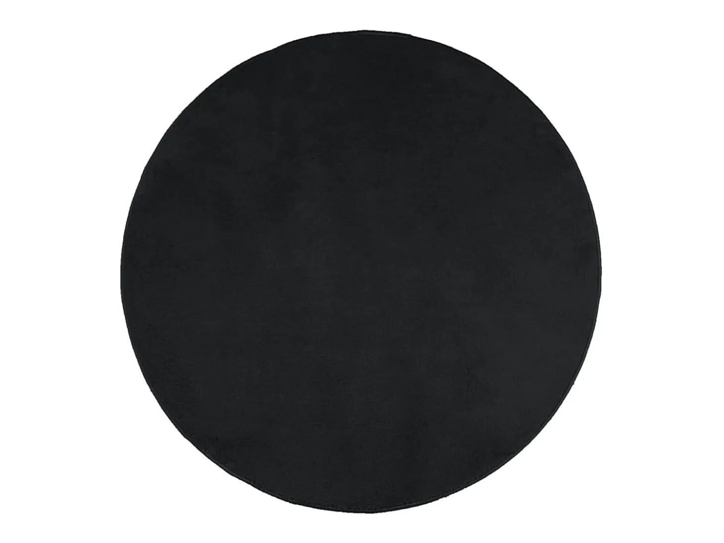 Alfombra de pelo corto OVIEDO negro Ø 120 cm