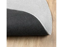 Alfombra de pelo corto OVIEDO gris Ø 100 cm