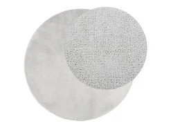 Alfombra de pelo corto OVIEDO gris Ø 100 cm