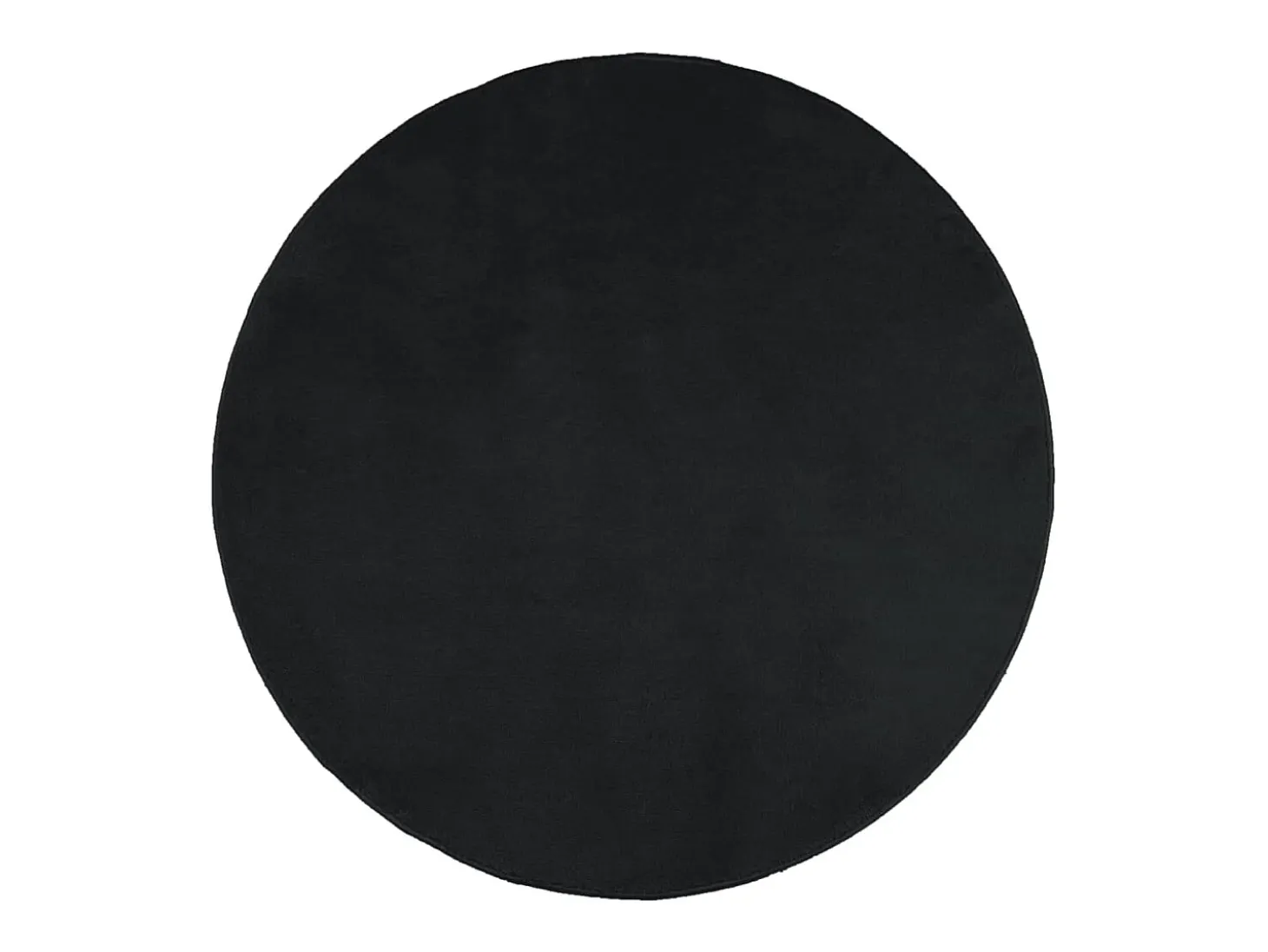 Alfombra de pelo corto OVIEDO negra Ø 160 cm
