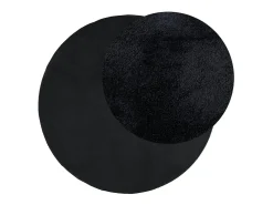 Alfombra de pelo corto OVIEDO negra Ø 160 cm