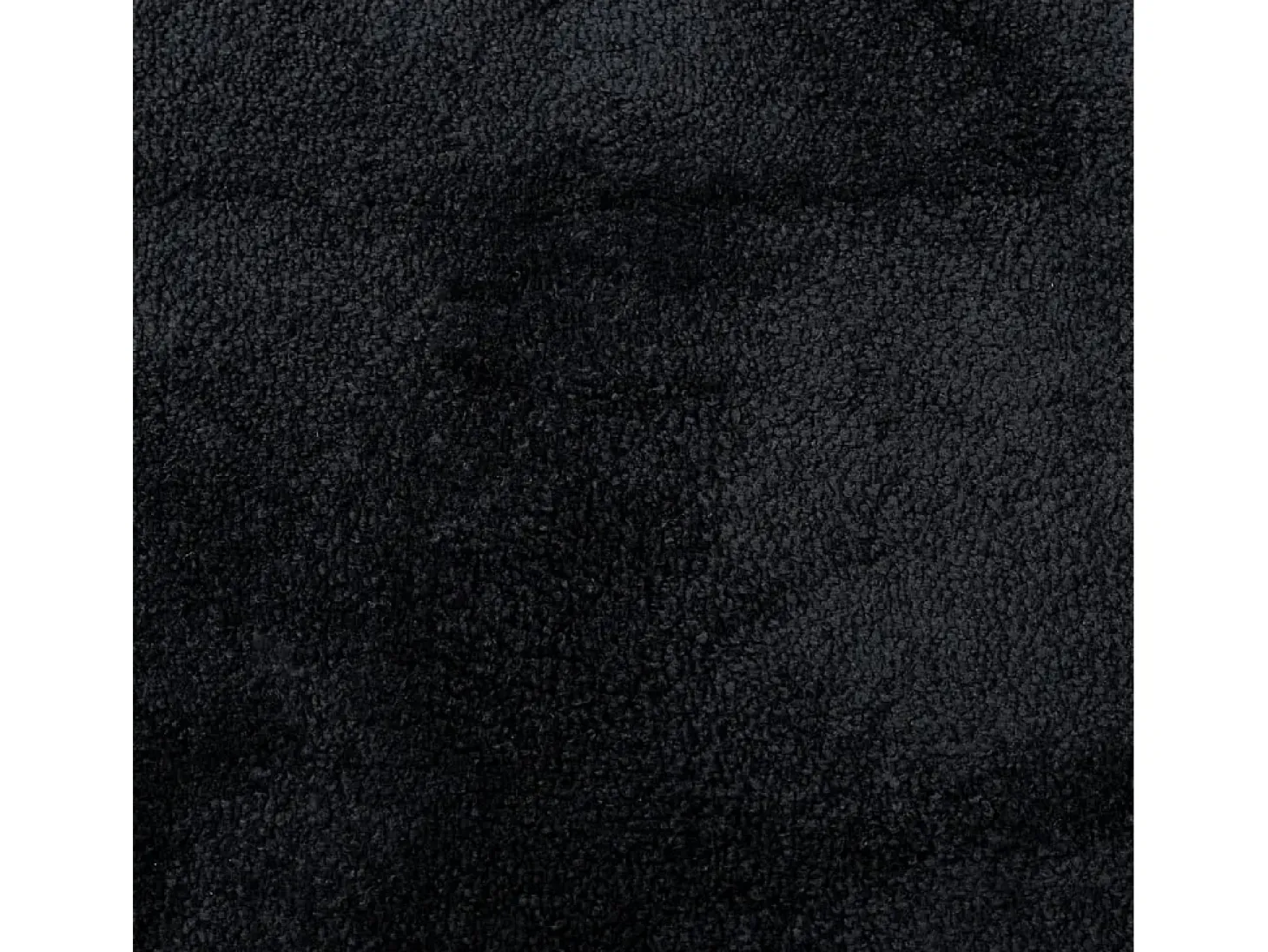 Alfombra de pelo corto OVIEDO negra Ø 160 cm